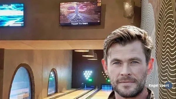 Chris-Hemsworth-head shot in front of his Bowling-ally